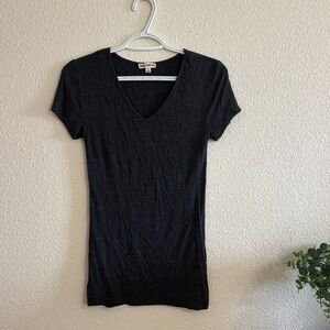Zenana Outfitters Charcoal V-Neck Tee